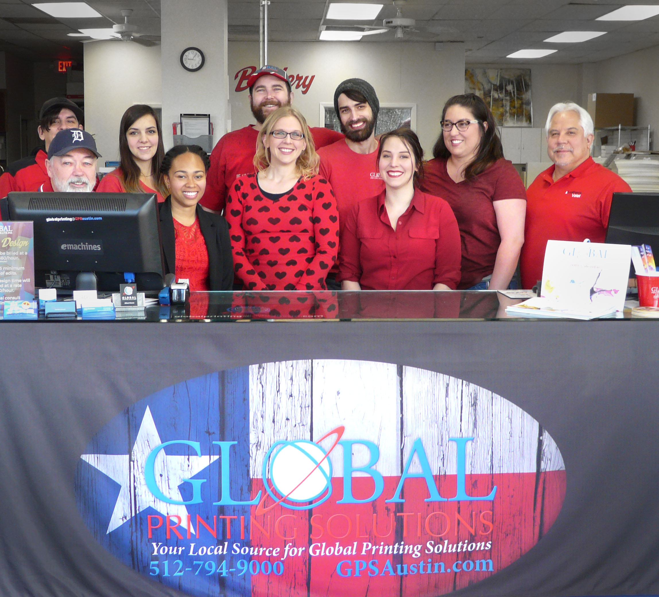 Go Red The Team Promotes Awareness For Heart Health Global Printing 